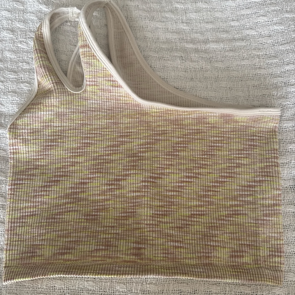 Women's Beige Ribbed Two-Piece Set - Picture 4 of 4